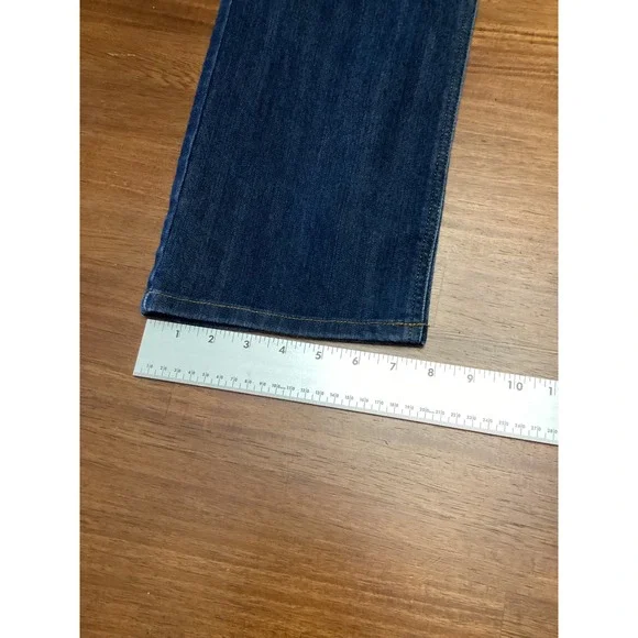 Jones New York Lexington Straight Jeans Dark Wash Classic Stretch Size 14 Tall - Picture 5 of 11